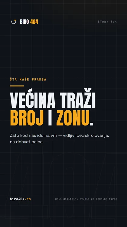Story set, treći kadar