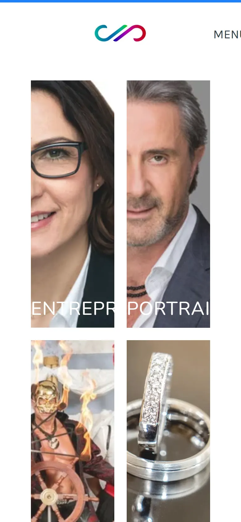 JP Photographies — portfolio fotografa — prikaz na telefonu